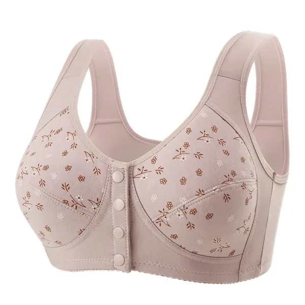 Front Open Bra Gray Colour
