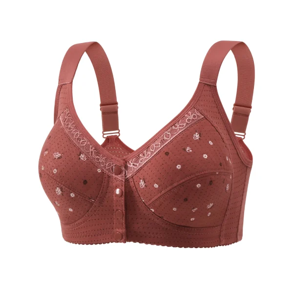 Front Button Bra Caramel Colour
